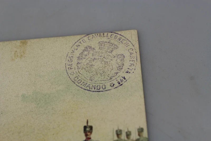 Postkarte des 17. Caserta-Leichtkavallerieregiments
