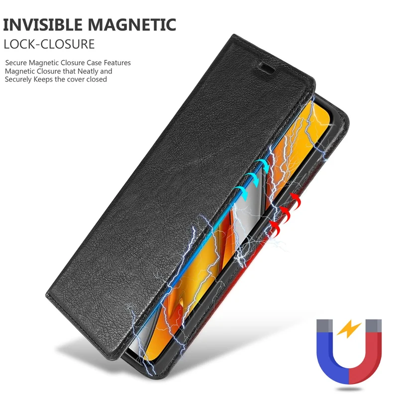 Cadorabo Hülle kompatibel mit Xiaomi Mi 11i / POCO F3 Schutzhülle mit Magnetverschluss, Standfunktion und Kartenfach