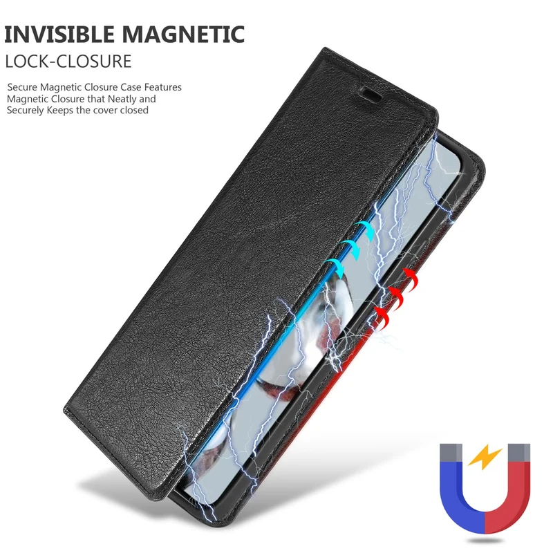 Cadorabo Hülle kompatibel mit Xiaomi 12T / 12T PRO Schutzhülle mit Magnetverschluss, Standfunktion und Kartenfach