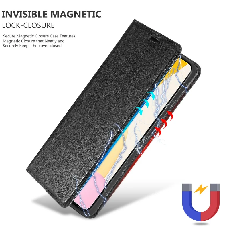 Cadorabo Hülle kompatibel mit Xiaomi 12 LITE Schutzhülle mit Magnetverschluss, Standfunktion und Kartenfach