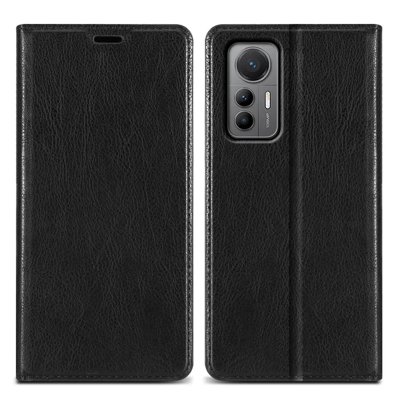 Cadorabo Hülle kompatibel mit Xiaomi 12 LITE Schutzhülle mit Magnetverschluss, Standfunktion und Kartenfach