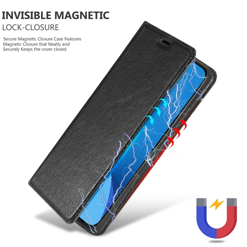 Cadorabo Hülle kompatibel mit Xiaomi 12 / 12X Schutzhülle mit Magnetverschluss, Standfunktion und Kartenfach