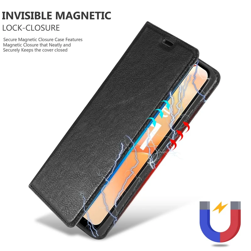 Cadorabo Hülle kompatibel mit Realme C31 Schutzhülle mit Magnetverschluss, Standfunktion und Kartenfach