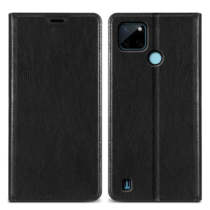 Cadorabo Hülle kompatibel mit Realme C21Y / C25Y Schutzhülle mit Magnetverschluss, Standfunktion und Kartenfach
