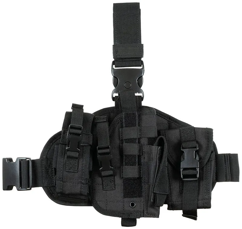 Pistolenbeinholster, "MOLLE", rechts mit Taschen