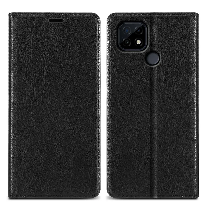 Cadorabo Hülle kompatibel mit Realme C21 Schutzhülle mit Magnetverschluss, Standfunktion und Kartenfach