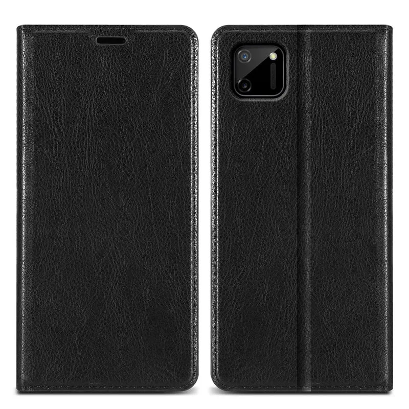Cadorabo Hülle kompatibel mit Realme C11 2020 Schutzhülle mit Magnetverschluss, Standfunktion und Kartenfach