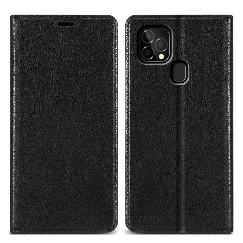 Cadorabo Hülle kompatibel mit Oukitel C22 Schutzhülle mit Magnetverschluss, Standfunktion und Kartenfach
