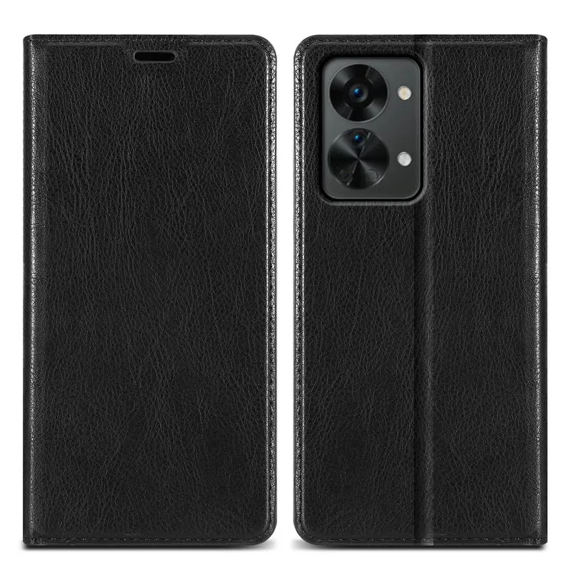 Cadorabo Hülle kompatibel mit OnePlus Nord 2T Schutzhülle mit Magnetverschluss, Standfunktion und Kartenfach