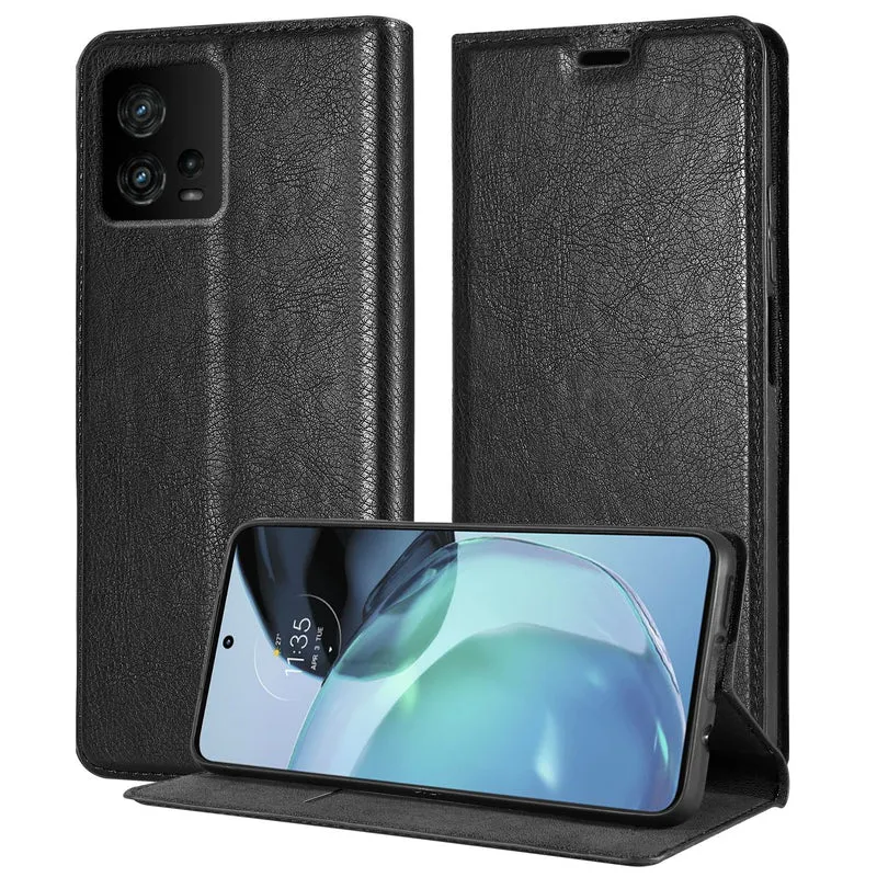 Cadorabo Hülle kompatibel mit Motorola MOTO G72 Schutzhülle mit Magnetverschluss, Standfunktion und Kartenfach