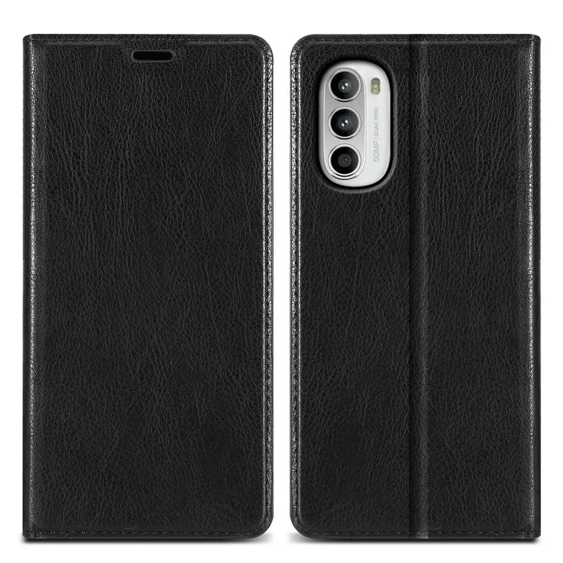 Cadorabo Hülle kompatibel mit Motorola MOTO G52 4G / G82 5G Schutzhülle mit Magnetverschluss, Standfunktion und Kartenfach