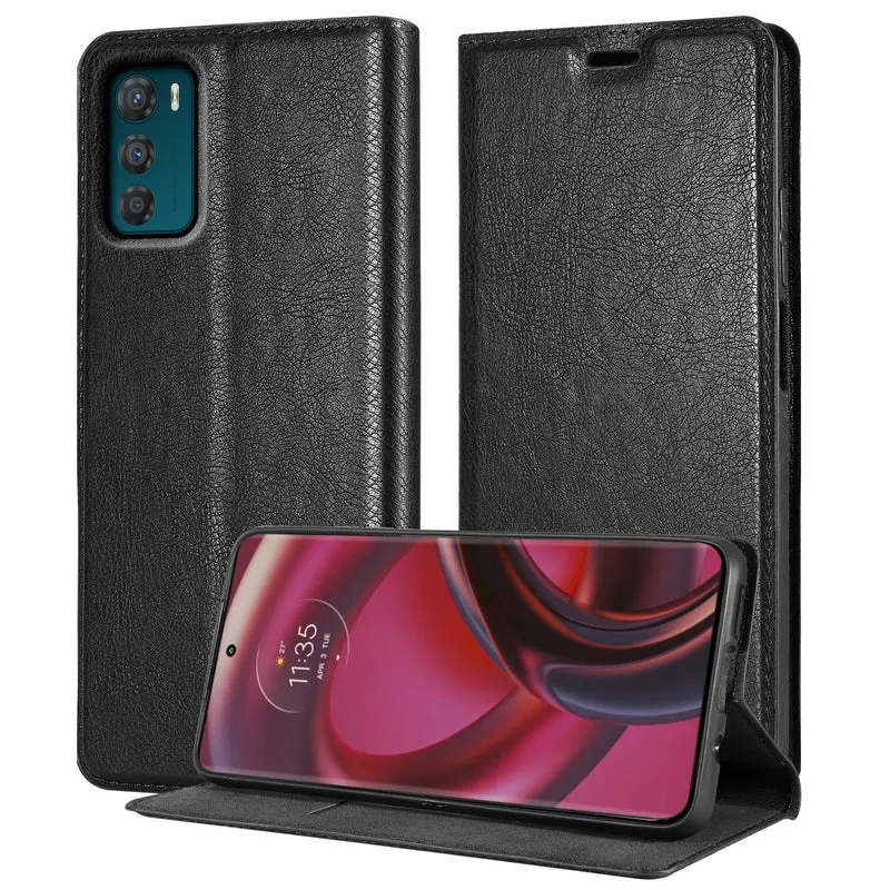 Cadorabo Hülle kompatibel mit Motorola MOTO G42 Schutzhülle mit Magnetverschluss, Standfunktion und Kartenfach