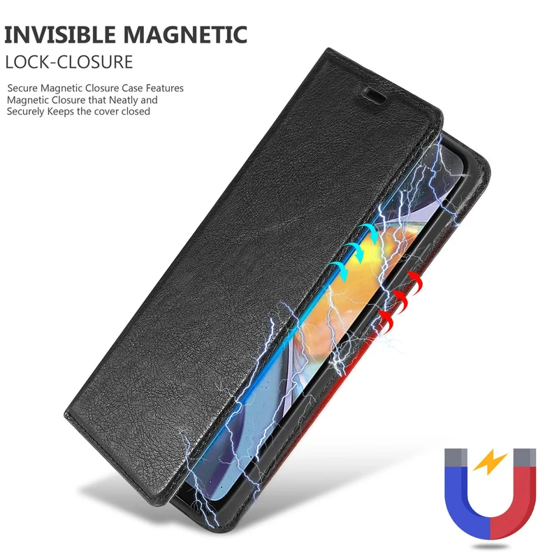 Cadorabo Hülle kompatibel mit Motorola MOTO G22 Schutzhülle mit Magnetverschluss, Standfunktion und Kartenfach