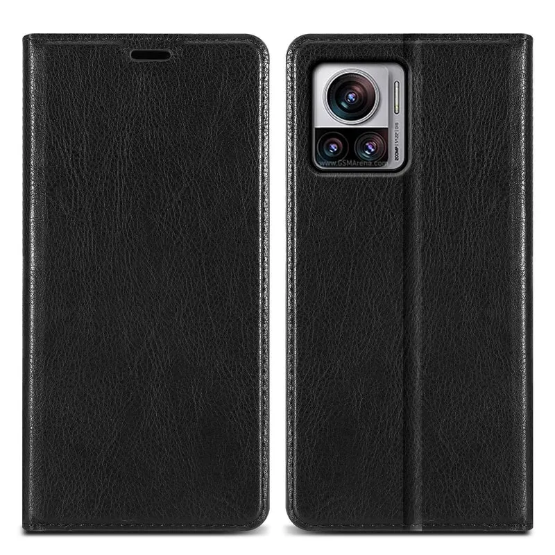 Cadorabo Hülle kompatibel mit Motorola EDGE 30 ULTRA / X30 PRO Schutzhülle mit Magnetverschluss, Standfunktion und Kartenfach