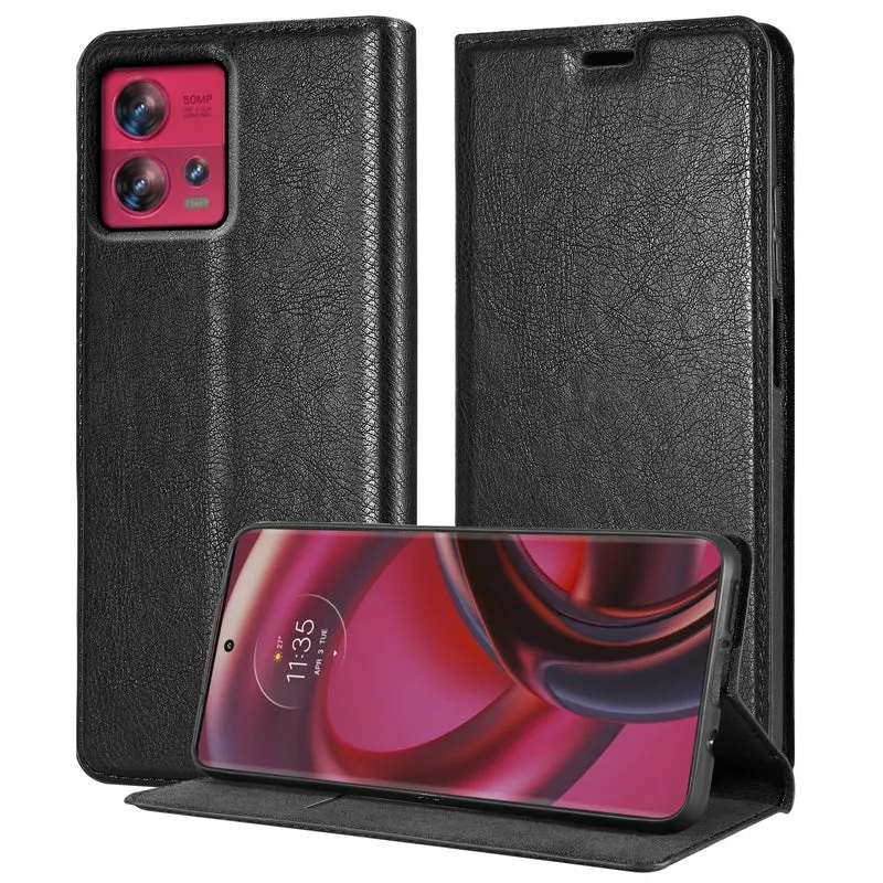 Cadorabo Hülle kompatibel mit Motorola EDGE 30 FUSION Schutzhülle mit Magnetverschluss, Standfunktion und Kartenfach