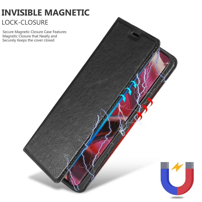 Cadorabo Hülle kompatibel mit Motorola EDGE 30 FUSION Schutzhülle mit Magnetverschluss, Standfunktion und Kartenfach
