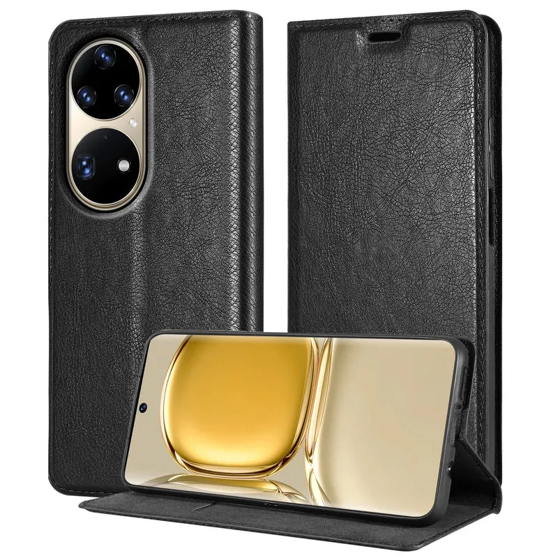 Cadorabo Hülle kompatibel mit Huawei P50 PRO Schutzhülle mit Magnetverschluss, Standfunktion und Kartenfach