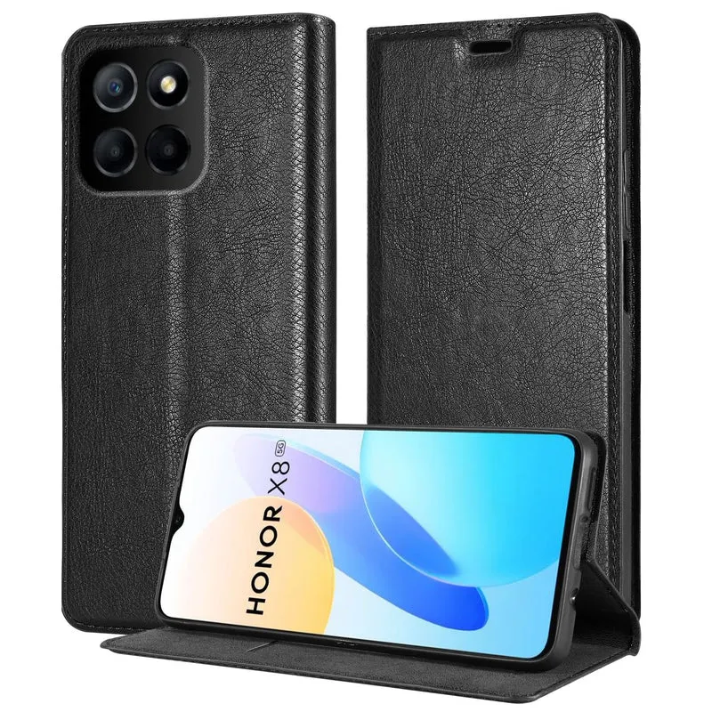 Cadorabo Hülle kompatibel mit Honor X8 5G Schutzhülle mit Magnetverschluss, Standfunktion und Kartenfach