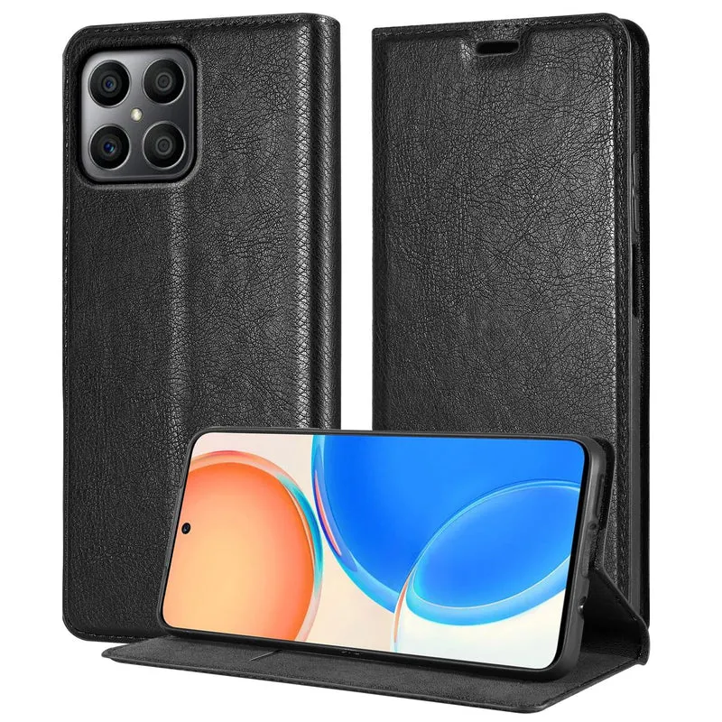 Cadorabo Hülle kompatibel mit Honor X8 4G Schutzhülle mit Magnetverschluss, Standfunktion und Kartenfach