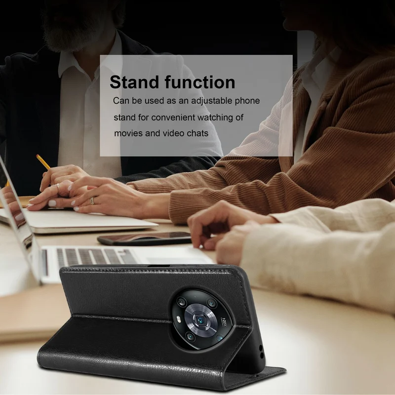 Cadorabo Hülle kompatibel mit Honor MAGIC 4 PRO Schutzhülle mit Magnetverschluss, Standfunktion und Kartenfach