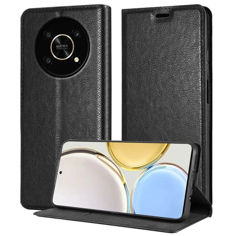 Cadorabo Hülle kompatibel mit Honor MAGIC 4 LITE Schutzhülle mit Magnetverschluss, Standfunktion und Kartenfach