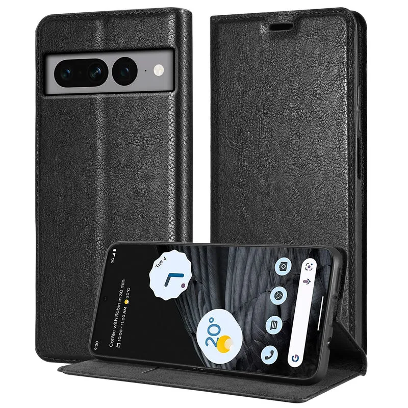 Cadorabo Hülle kompatibel mit Google PIXEL 7 PRO Schutzhülle mit Magnetverschluss, Standfunktion und Kartenfach