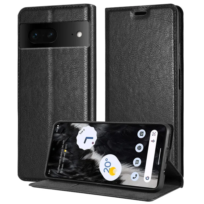 Cadorabo Hülle kompatibel mit Google PIXEL 7 Schutzhülle mit Magnetverschluss, Standfunktion und Kartenfach