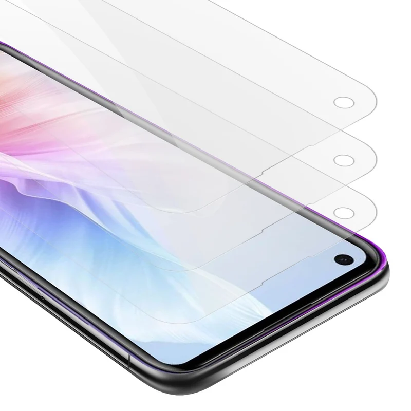 Cadorabo 3x Panzer Folie kompatibel mit Blackview A90 - Schutzfolie 3er Pack Gehärtetes (Tempered) Display-Schutzglas in 9H Härte mit 3D Touch Kompatibilität
