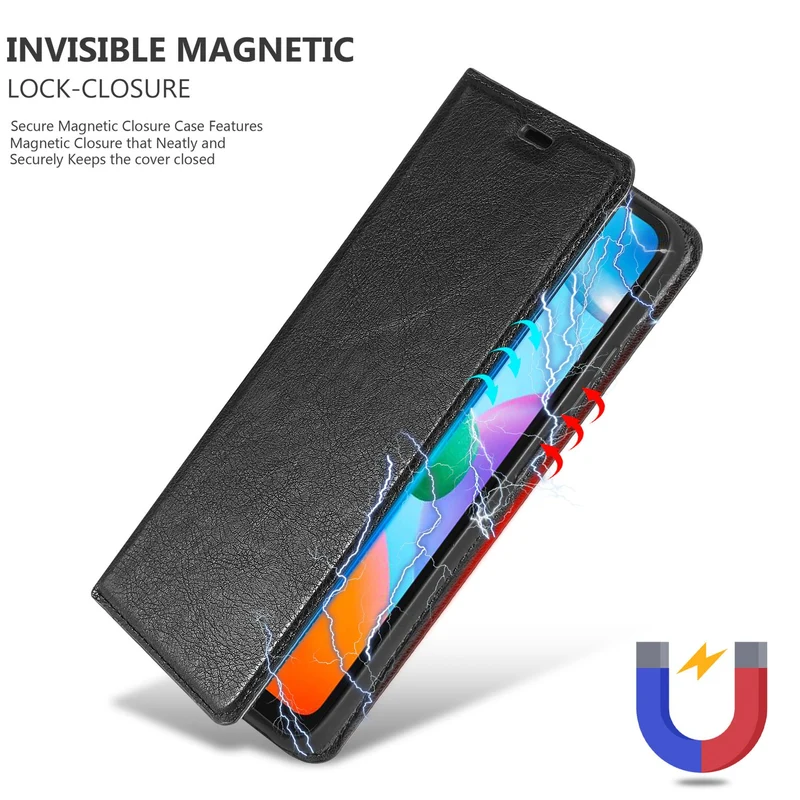Cadorabo Hülle kompatibel mit Xiaomi RedMi 10C / POCO C40 Schutzhülle mit Magnetverschluss, Standfunktion und Kartenfach
