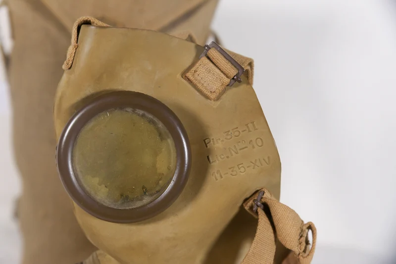 Gasmaske P.35 Größe II - REI WW 2
