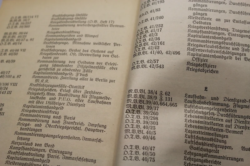 „Handbuch des Hauptfeldwebels der Kriegsmarine“ – 1943