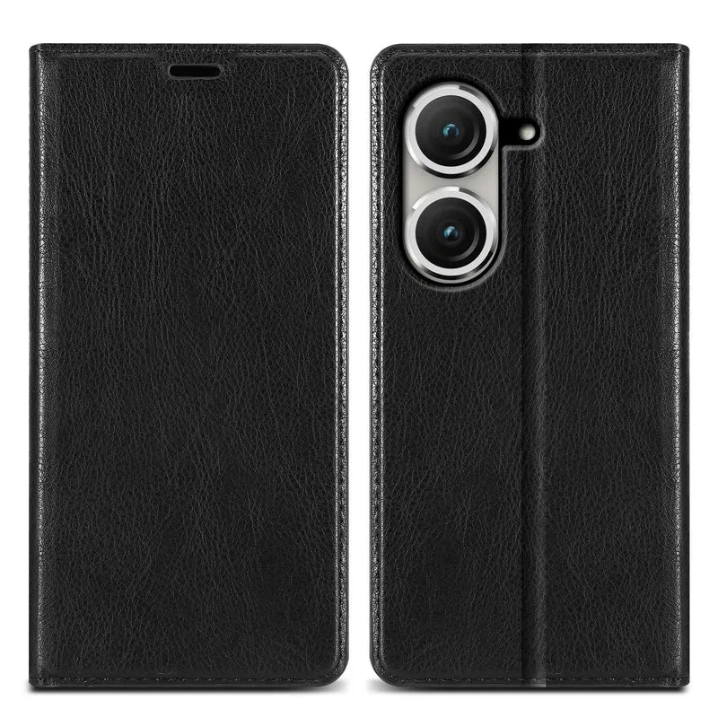 Cadorabo Hülle kompatibel mit Asus ZenFone 9 Schutzhülle mit Magnetverschluss, Standfunktion und Kartenfach
