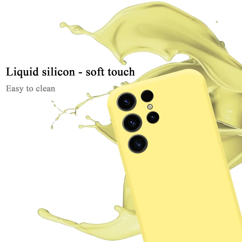 Cadorabo Hülle kompatibel mit Samsung Galaxy S23 ULTRA Schutzhülle aus flexiblem TPU Silikon