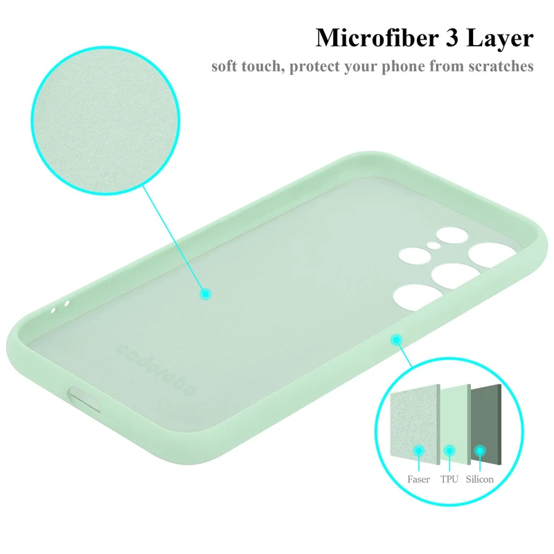 Cadorabo Hülle kompatibel mit Samsung Galaxy S23 ULTRA Schutzhülle aus flexiblem TPU Silikon