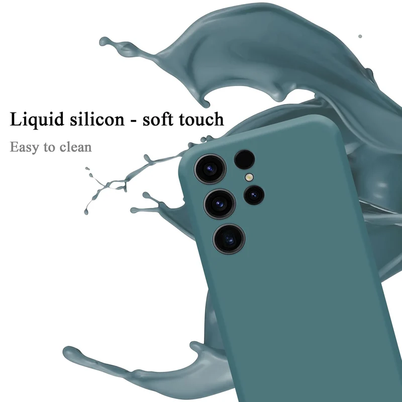 Cadorabo Hülle kompatibel mit Samsung Galaxy S23 ULTRA Schutzhülle aus flexiblem TPU Silikon