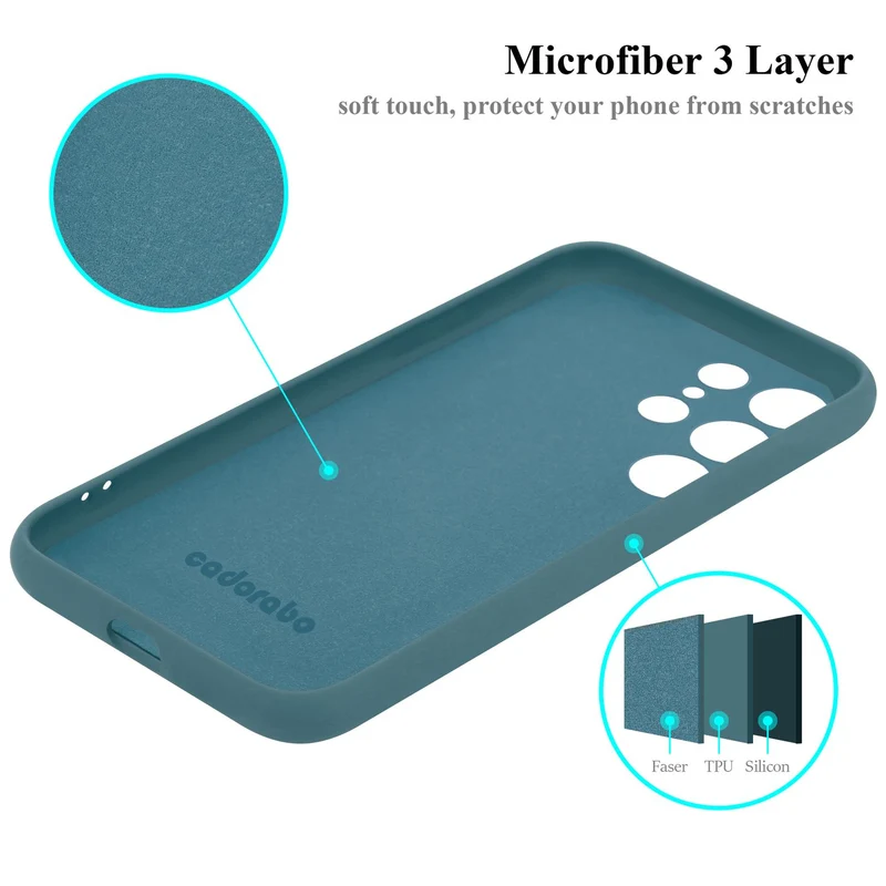 Cadorabo Hülle kompatibel mit Samsung Galaxy S23 ULTRA Schutzhülle aus flexiblem TPU Silikon