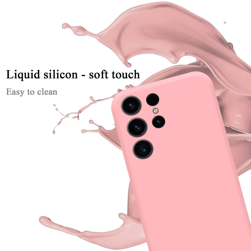 Cadorabo Hülle kompatibel mit Samsung Galaxy S23 ULTRA Schutzhülle aus flexiblem TPU Silikon