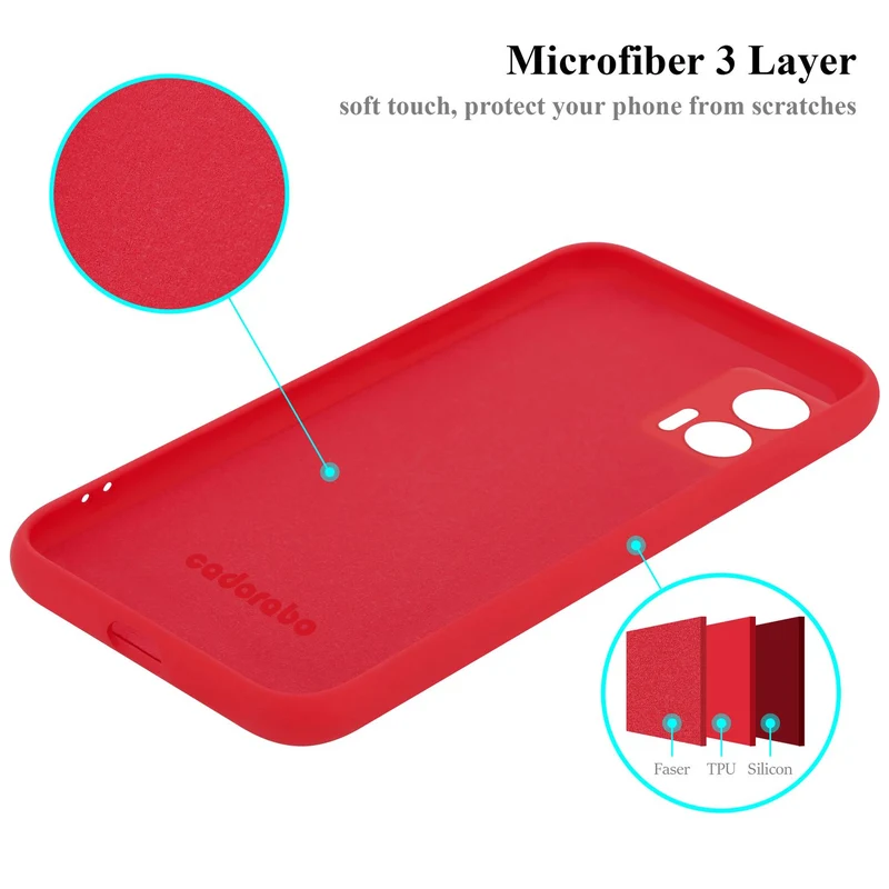 Cadorabo Hülle kompatibel mit Motorola EDGE 30 NEO Schutzhülle aus flexiblem TPU Silikon