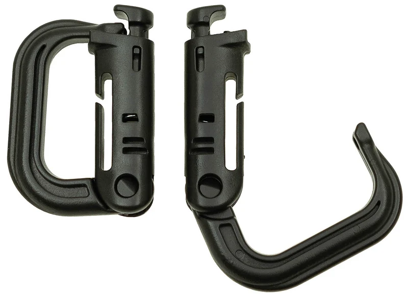 Karabiner, Plastik, "MOLLE" 2er Pack