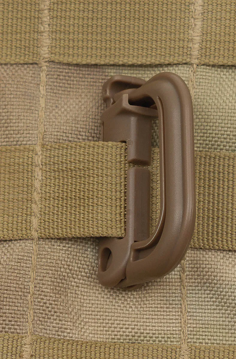 Karabiner, Plastik, "MOLLE" 2er Pack