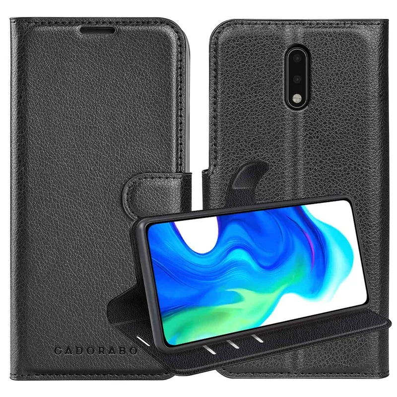 Cadorabo Hülle kompatibel mit Nokia 2,3 Schutzhülle mit Magnetverschluss, Standfunktion und Kartenfach
