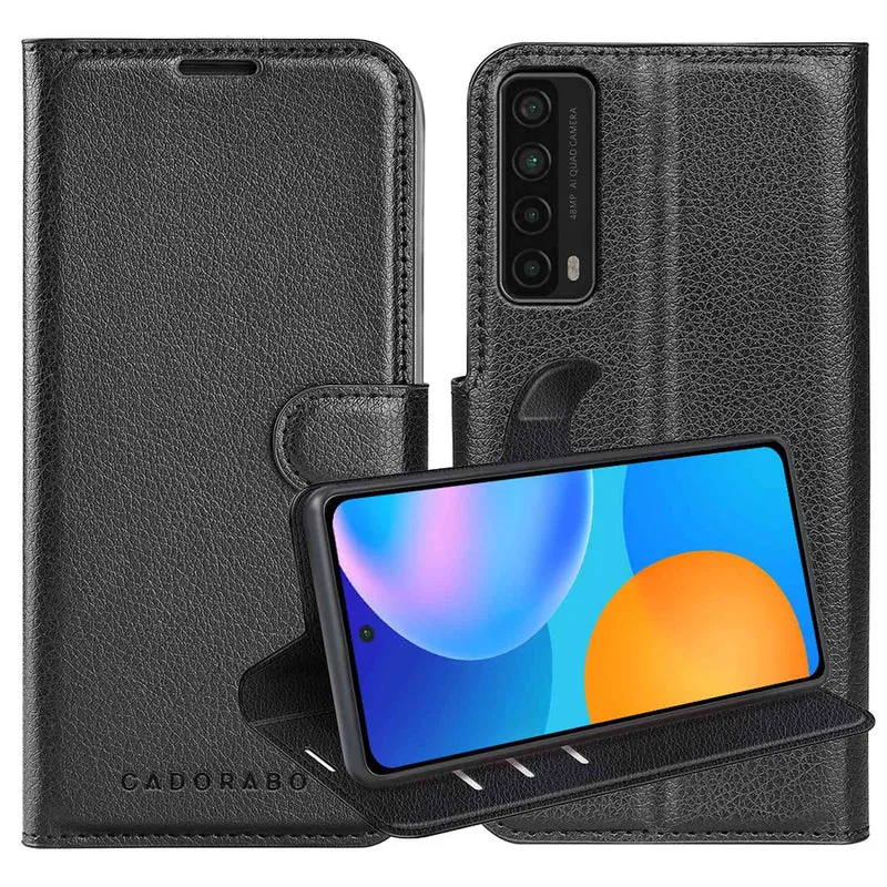 Cadorabo Hülle kompatibel mit Huawei P SMART 2021 Schutzhülle mit Magnetverschluss, Standfunktion und Kartenfach