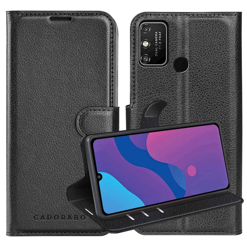 Cadorabo Hülle kompatibel mit Honor PLAY 9A Schutzhülle mit Magnetverschluss, Standfunktion und Kartenfach
