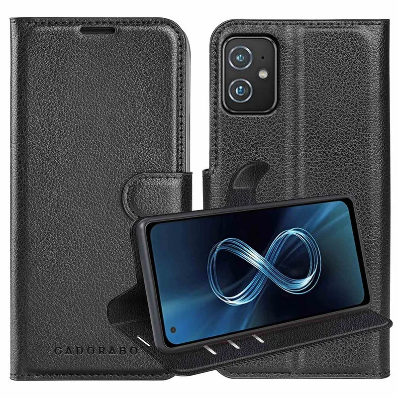 Cadorabo Hülle kompatibel mit Asus ZenFone 8 Schutzhülle mit Magnetverschluss, Standfunktion und Kartenfach