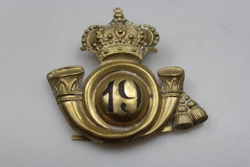 Abzeichen für die Pelzmütze des Guide Cavalry Regiment 19, 30er/40er Jahre