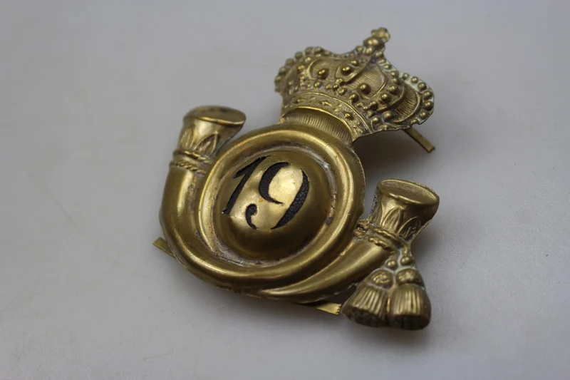 Abzeichen für die Pelzmütze des Guide Cavalry Regiment 19, 30er/40er Jahre