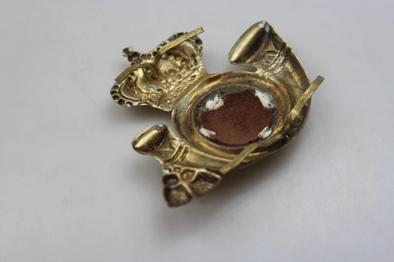 Abzeichen für die Pelzmütze des Guide Cavalry Regiment 19, 30er/40er Jahre