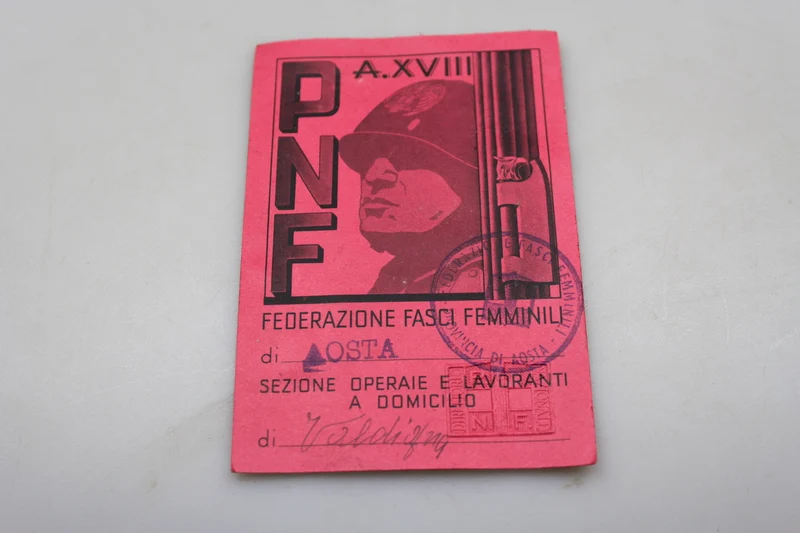Fasci Feminili Karte XVIII°