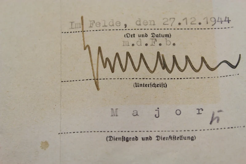 Infanterie Sturmabzeichen Urkunde "Silber".