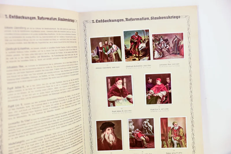 Stickeralbum „Die Grosse der Weltgeschichte“.